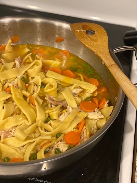make chicken noodle soup.